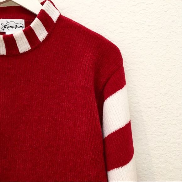 COPY - Knitty Gritty Vintage Santa Christmas Sweater Medium, Cute Ugly Holiday … - Picture 3 of 7